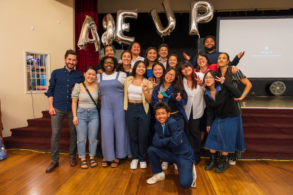 AGE UP board members pose for a pic at a organizational event